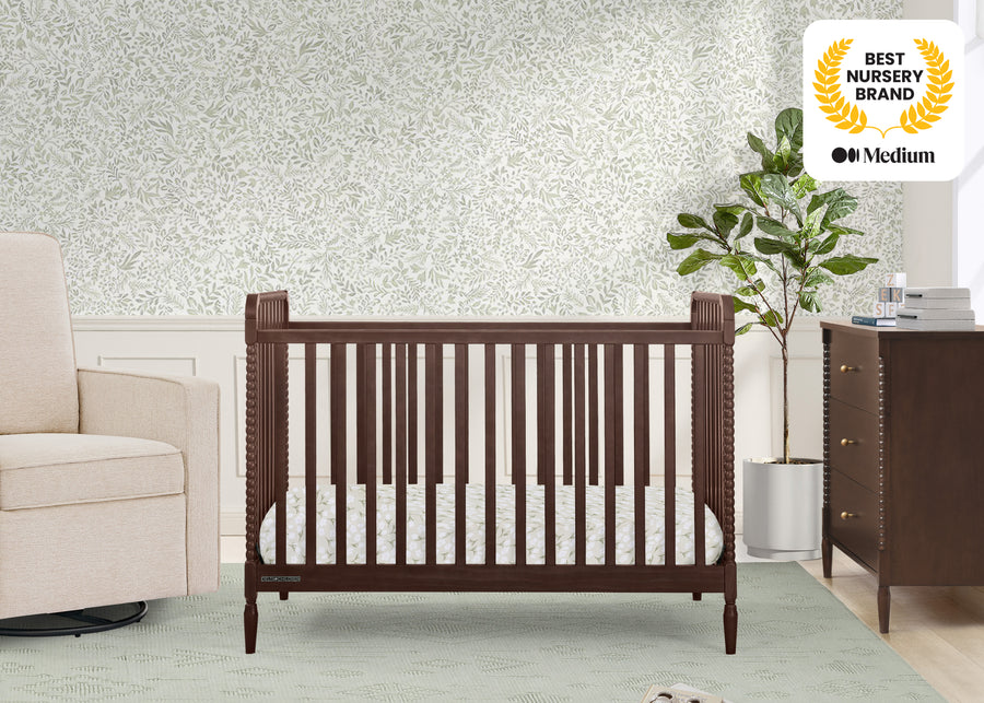 Walnut Espresso (1324) 16-Lily 4-in-1 Convertible Crib
