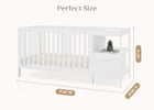 Bianca White (130) 7-Alice 5-in-1 Convertible Crib and Changer