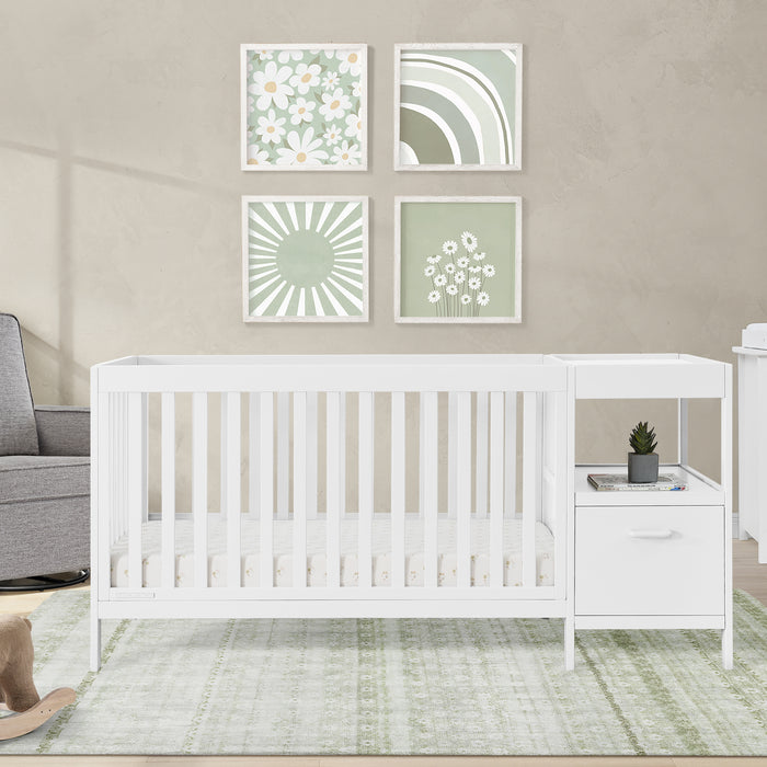 W136660 130 Alice Crib and Changer Bianca White Lifestyle 17 3-Alice 5-in-1 Convertible Crib and Changer