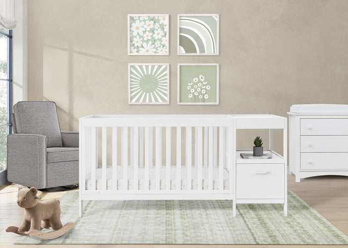 W136660 130 Alice Crib and Changer Bianca White Lifestyle 17 3-Alice 5-in-1 Convertible Crib and Changer