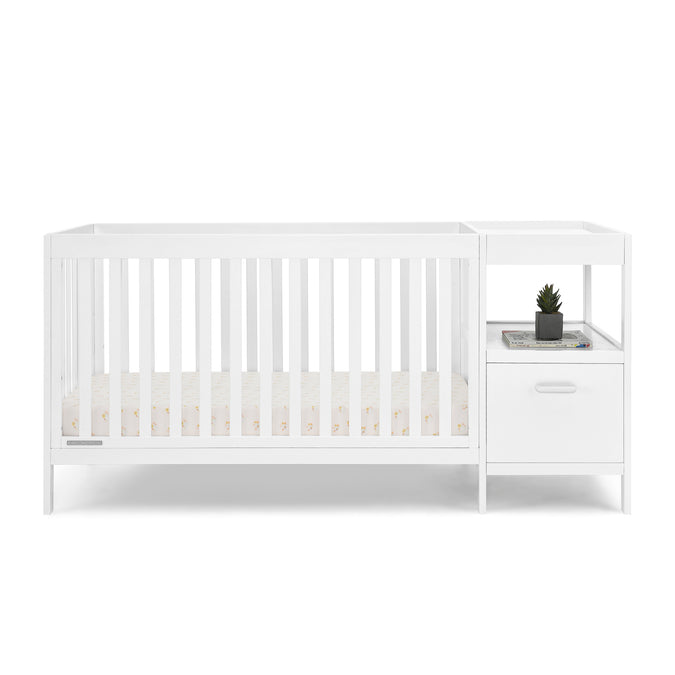 DCB: Bianca White (130) 15-Alice 5-in-1 Convertible Crib and Changer