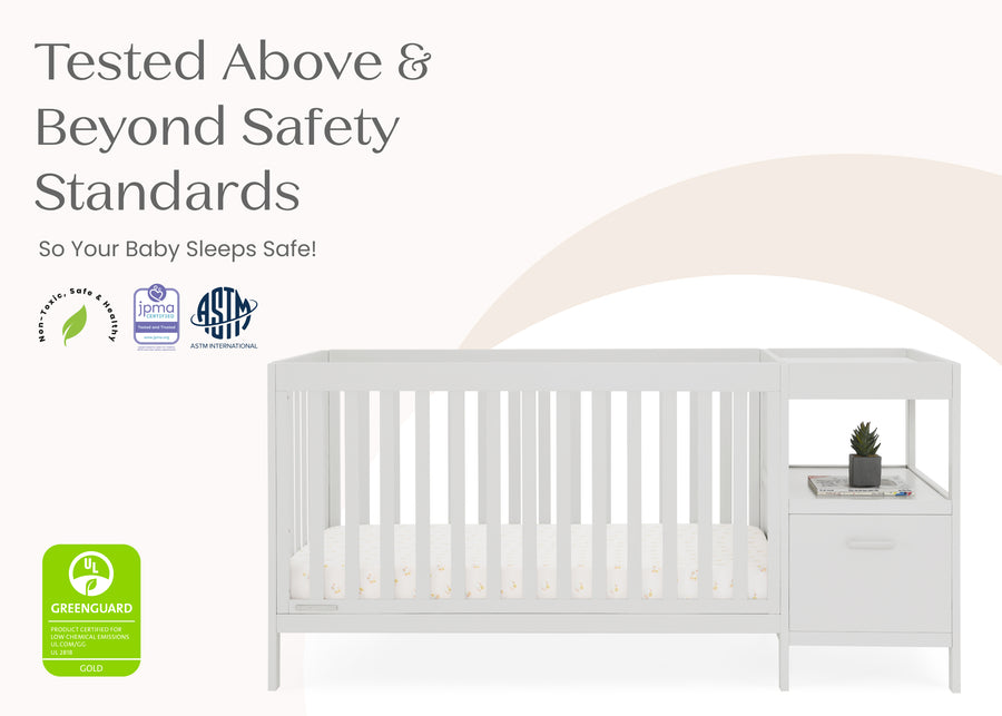 Moonstruck Grey (1351) 24-Alice 5-in-1 Convertible Crib and Changer