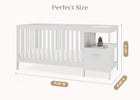 Moonstruck Grey (1351) 23-Alice 5-in-1 Convertible Crib and Changer