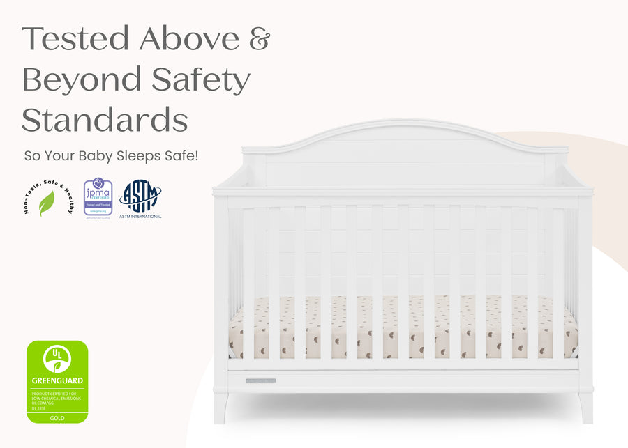 Bianca White (130) 24-Phoebe 6-in-1 Convertible Crib