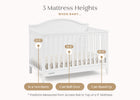Bianca White (130) 22-Phoebe 6-in-1 Convertible Crib