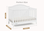 Bianca White (130) 23-Phoebe 6-in-1 Convertible Crib