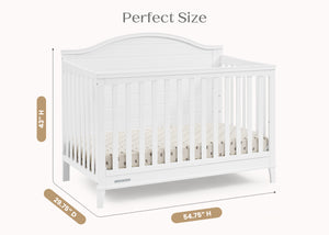 Bianca White (130) 22-Phoebe 6-in-1 Convertible Crib