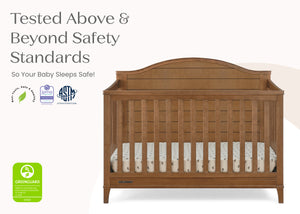 Chestnut (836) 8-Phoebe 6-in-1 Convertible Crib
