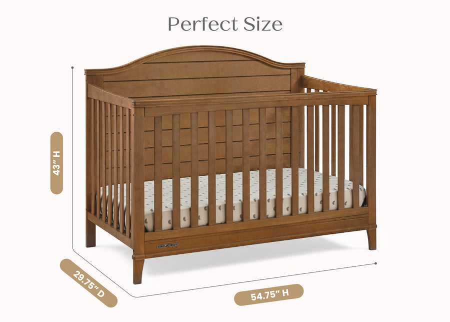 Chestnut (836) 6-Phoebe 6-in-1 Convertible Crib