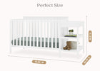 Bianca White (130) 23-Ellie 5-in-1 Convertible Crib and Changer