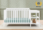 Bianca White (130) 18-Ellie 5-in-1 Convertible Crib and Changer