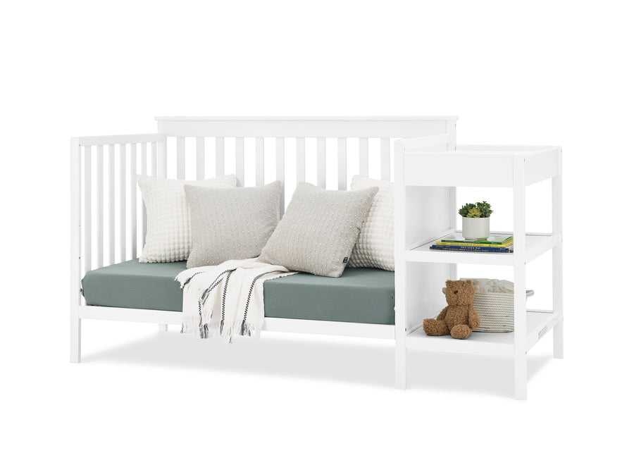 Bianca White (130) 29-Ellie 5-in-1 Convertible Crib and Changer