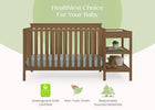 Chestnut (836) 4-Ellie 5-in-1 Convertible Crib and Changer