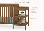Chestnut (836) 6-Ellie 5-in-1 Convertible Crib and Changer