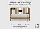 Acorn (755) 3-babyGap Wren 4-in-1 Convertible Crib