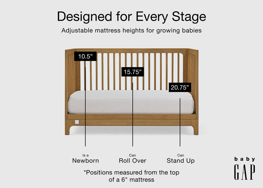 Acorn (755) 3-babyGap Wren 4-in-1 Convertible Crib