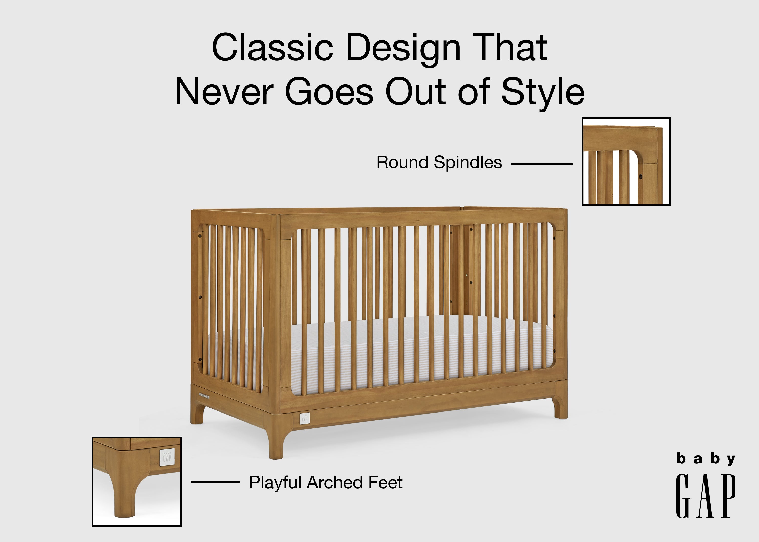 babyGap Wren 4-in-1 Convertible Crib | Delta Children