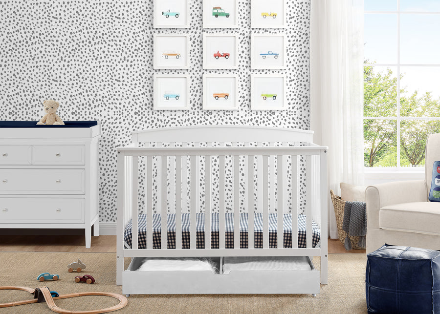 Hanover 6-in-1 Convertible Baby Crib 70-Hanover 6-in-1 Convertible Baby Crib