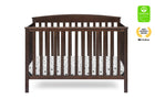 Walnut Espresso (1324) 22-Hanover 6-in-1 Convertible Baby Crib
