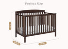 Walnut Espresso (1324) 41-Hanover 6-in-1 Convertible Baby Crib