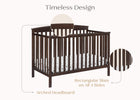 Walnut Espresso (1324) 40-Hanover 6-in-1 Convertible Baby Crib