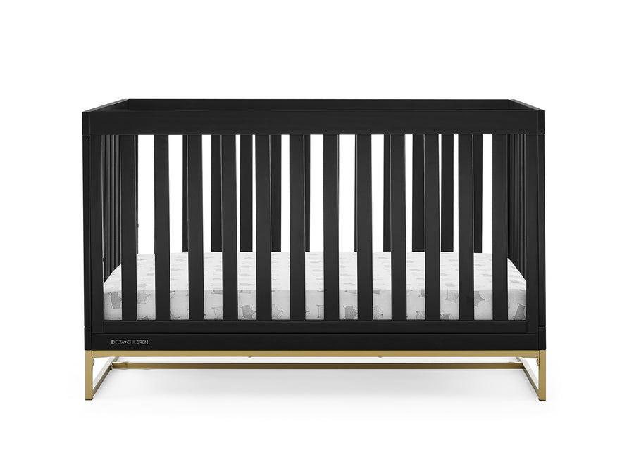 Ebony with Melted Bronze (1500) 25-Jade 4-in-1 Convertible Crib