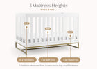 Bianca White with Melted Bronze (186) 5-Jade 4-in-1 Convertible Crib
