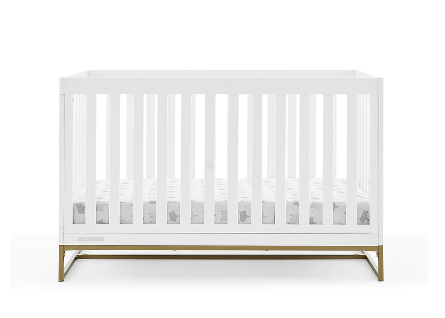 Bianca White with Melted Bronze (186) 9-Jade 4-in-1 Convertible Crib