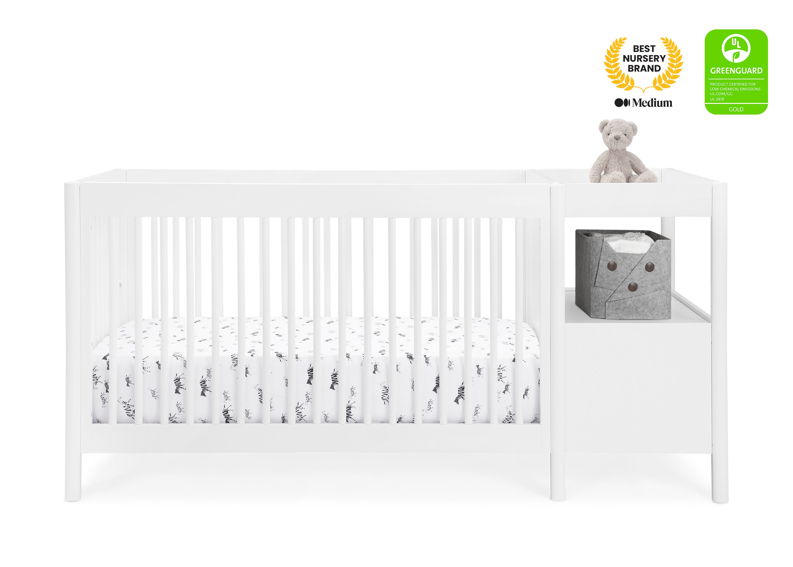 Zoe 5-in-1 Convertible Crib and Changer - Delta Children