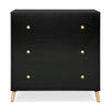 DCB:Ebony with Natural (1482) 16-Essex 3 Drawer Dresser with Interlocking Drawers