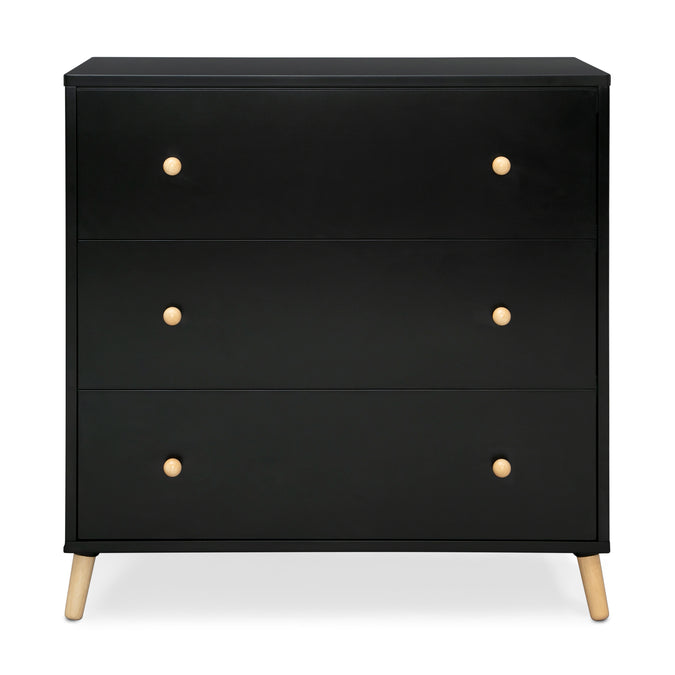 DCB:Ebony with Natural (1482) 16-Essex 3 Drawer Dresser with Interlocking Drawers