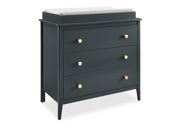 Delta Children Casey 3 Drawer Dresser, Charcoal Grey/Natural Delta Children Casey 3 Drawer Dresser, Charcoal Grey/Natural