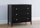 Ebony with Natural (1482) 7-Casey 3 Drawer Dresser with Interlocking Drawers