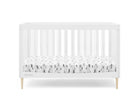 Bianca White with Natural (123) 25-Austin Acrylic 4-in-1 Convertible Crib