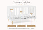 Bianca White with Natural (123) 21-Austin Acrylic 4-in-1 Convertible Crib