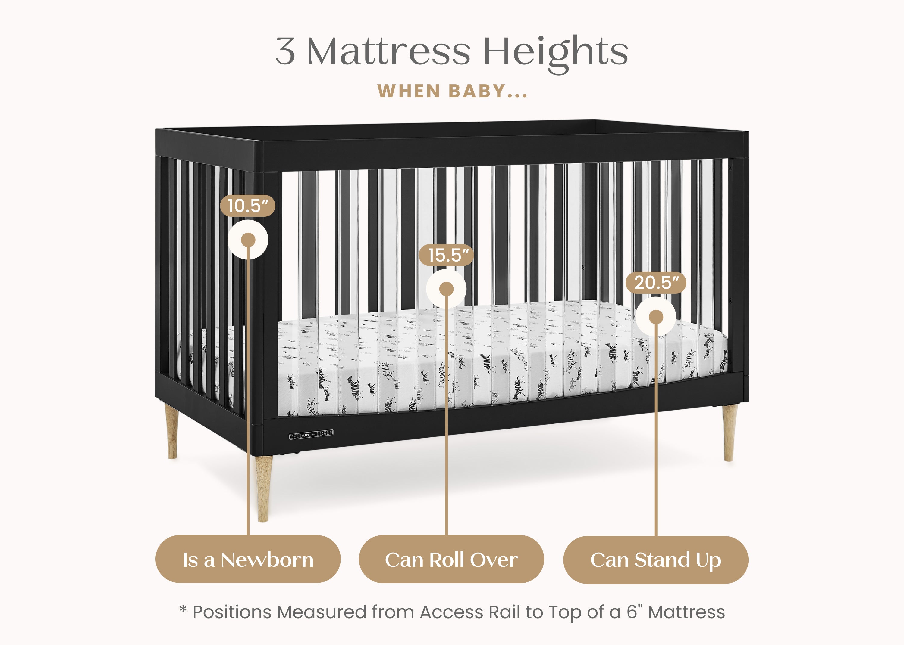 トップス son and daughter MONO SETS 3-4y Liberty 3-in-1 Convertible Spindle Crib – Namesake