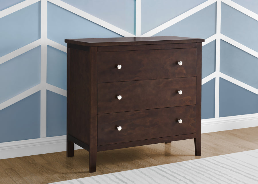 Walnut Espresso (1324) 6-Campbell 3 Drawer Dresser