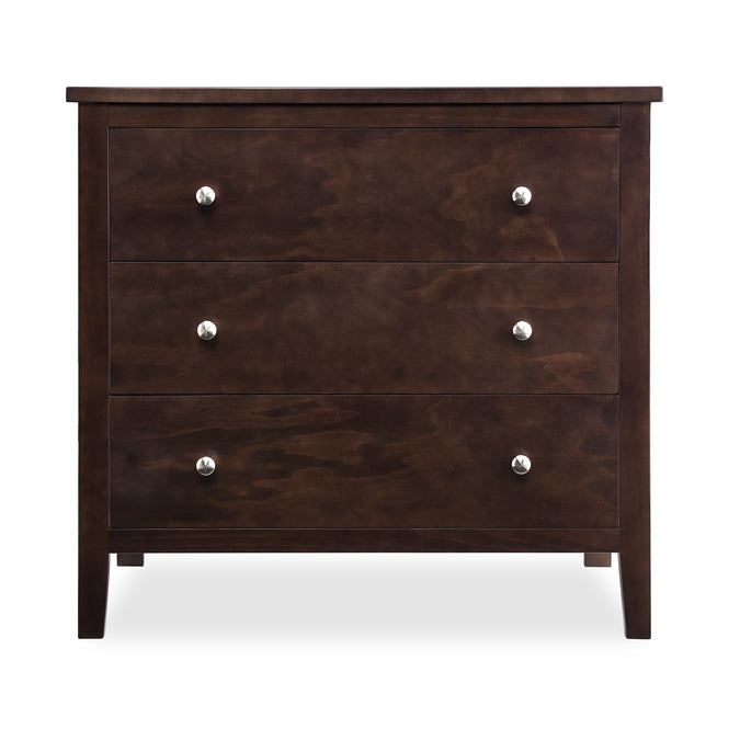 DCB: Walnut Espresso (1324) 10-Campbell 3 Drawer Dresser