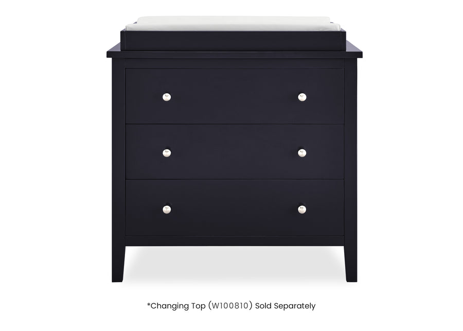 Midnight Grey (1360) 4-Campbell 3 Drawer Dresser
