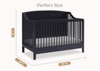 Midnight Grey (1360) 14-Campbell 6-in-1 Convertible Crib