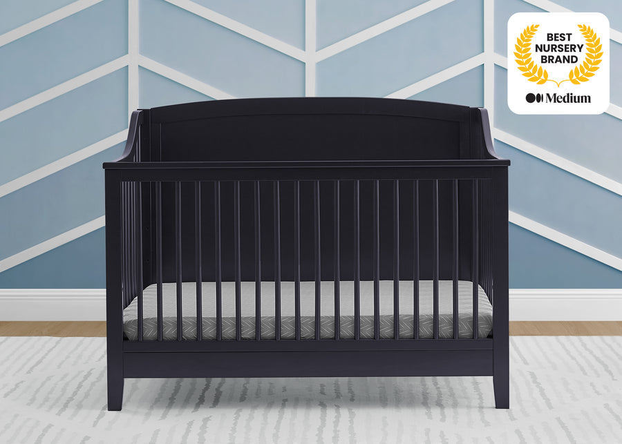 Midnight Grey (1360) 10-Campbell 6-in-1 Convertible Crib