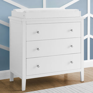 Campbell 3 Drawer Dresser with Interlocking Drawers 18