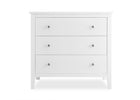 Bianca White (130) 3-Campbell 3 Drawer Dresser with Interlocking Drawers