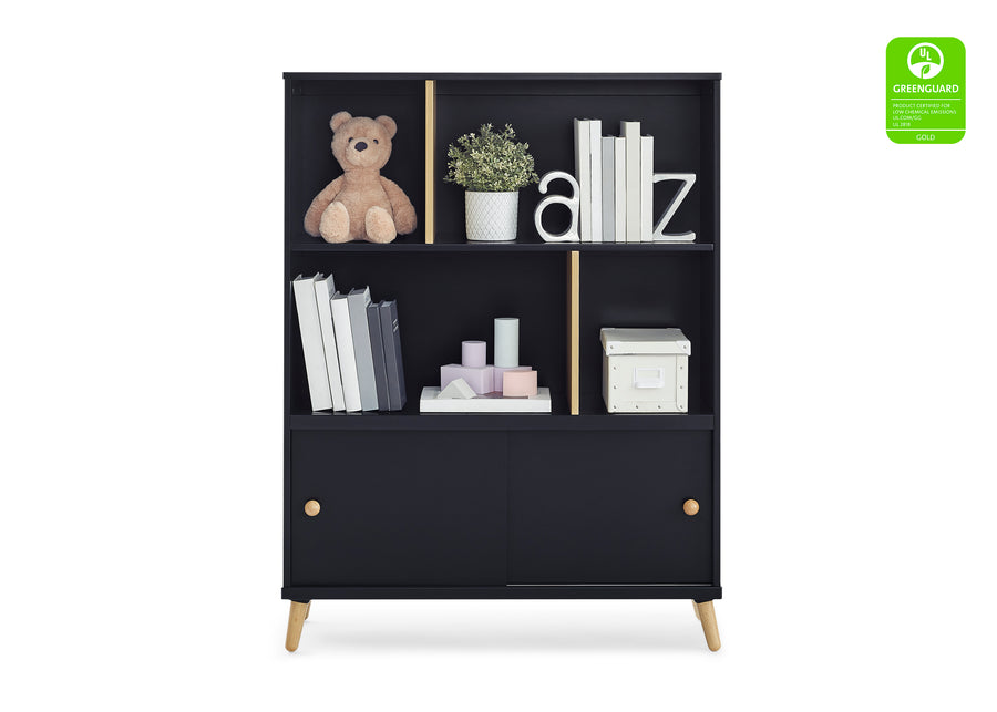 Midnight Grey with Natural (1372) 2-Hudson Bookcase