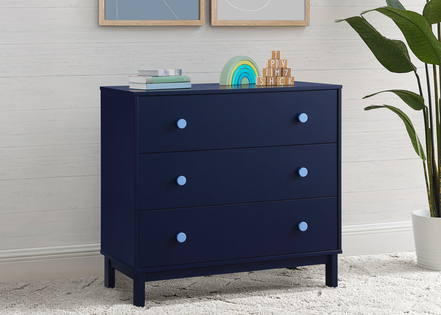 Navy with Light Blue (1476) 15-babyGap Legacy 3 Drawer Dresser