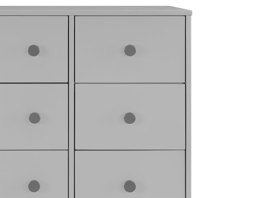 Grey with Dark Grey (1478) 5-babyGap Legacy 6 Drawer Dresser