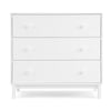 White dresser with three drawers on a white background 14-babyGap Legacy 3 Drawer Dresser with Interlocking Drawers
