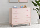 Blush Pink with Dark Pink (1480) 1-babyGap Legacy 3 Drawer Dresser