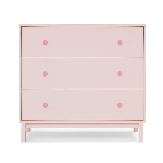 DCB: Blush Pink with Dark Pink (1480) 7-babyGap Legacy 3 Drawer Dresser