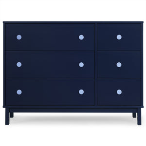 DCB: Navy with Light Blue (1476) 8-babyGap Legacy 6 Drawer Dresser with Interlocking Drawers